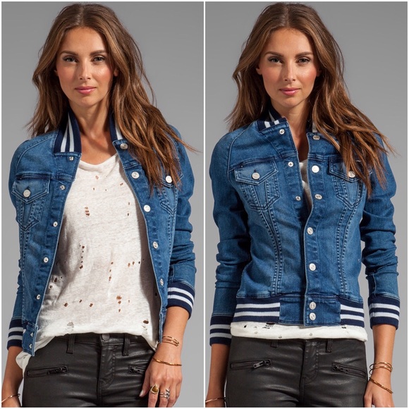 MOTHER Jackets & Blazers - Mother denim letterman bully jacket